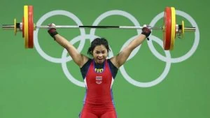 2016 Rio Olympics - Weightlifting - Final - Women's 63kg - Riocentro - Pavilion 2 - Rio de Janeiro, Brazil - 09/08/2016. Siripuch Gulnoi (THA) of Thailand competes. REUTERS/Yves Herman FOR EDITORIAL USE ONLY. NOT FOR SALE FOR MARKETING OR ADVERTISING CAMPAIGNS.