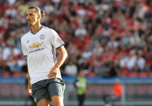 GOTHENBURG, SWEDEN - JULY 30:  Zlatan Ibrahimovic of Manchester United in action during the pre-season friendly match between Manchester United and Galatasaray at Ullevi on July 30, 2016 in Gothenburg, Sweden.  (Photo by John Peters/Man Utd via Getty Images)