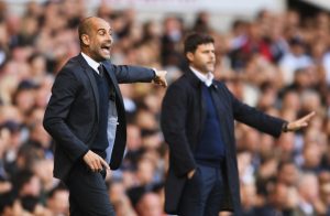 LONDON, ENGLAND - OCTOBER 02:  Josep Guardiola, Manager of Manchester City reacts during the Premier League match between Tottenham Hotspur and Manchester City at White Hart Lane on October 2, 2016 in London, England.  (Photo by Shaun Botterill/Getty Images)