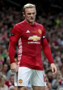 Manchester United's Wayne Rooney during Wayne Rooney's Testimonial at Old Trafford, Manchester. PRESS ASSOCIATION Photo. Picture date: Wednesday August 3, 2016. See PA story SOCCER Man Utd. Photo credit should read: Peter Byrne/PA Wire. RESTRICTIONS: EDITORIAL USE ONLY No use with unauthorised audio, video, data, fixture lists, club/league logos or "live" services. Online in-match use limited to 75 images, no video emulation. No use in betting, games or single club/league/player publications.
