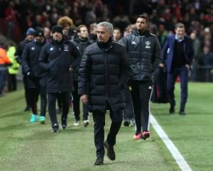 MANCHESTER, ENGLAND - NOVEMBER 27: Manager Jose Mourinho of Manchester United walks out ahead of the Premier League match between Manchester United and West Ham United at Old Trafford on November 27, 2016 in Manchester, England. (Photo by Matthew Peters/Man Utd via Getty Images)